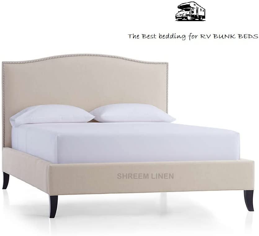 Microfiber Sheet Sets, 28X75 Bunk, White Solid, Bed Sheets For Campers