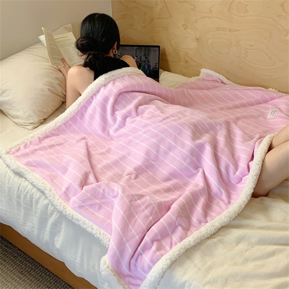 Microfiber Soft Blanket, with Warm, Great Gift & Thick Design, 39 x 59 In, Made of Polyester for All Seasons