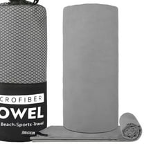 Microfiber Soft Hot Yoga Towel with Carry Bag Quick Dry Soft Workout Towels Gray