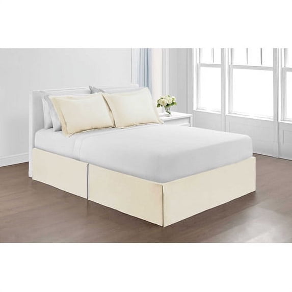 Microfiber Solid Color Tailored Bed Skirt, Queen