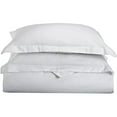 thumbnail image 1 of Microfiber Solid Duvet Cover Set, Wrinkle Resistant, King/Cal King White, 1 of 2