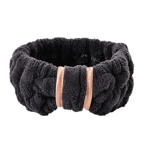 Microfiber Spa Headband - Fluffy Face Wash Band - Adjustable for Makeup & Skincare