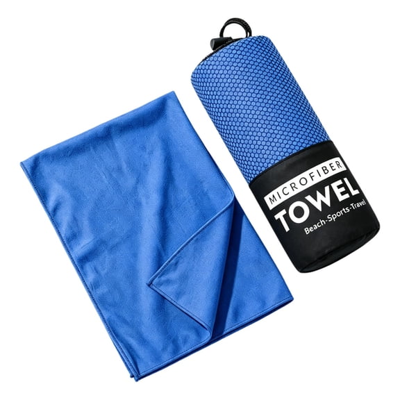 Microfiber Sports Towel, Double Sided Quick Dry Gym Towel With Super Absorbent Lightweight Portable Carry Bag, for Fitness Yoga Swimming Running Camping Travel Workout Exercise