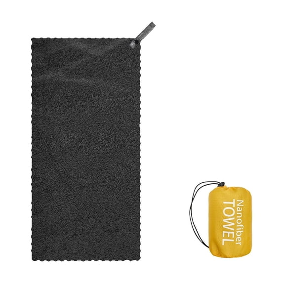 Microfiber Sports Towel Quick Dry Gym Sweat Towel with Storage Pouch, Super Absorbent Lightweight Workout Towel for Fitness Yoga Running Travel, Fast Drying Portable Sport Towel