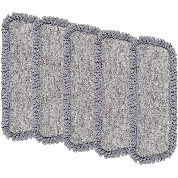 Microfiber Spray Mop Pads Replacement Head for Wet Dry Dust Mop, Reusable Washable Mop Heads Refills Compatible with Bona Floor Care System for Kitchen Home Commercial Floor Cleaning -4 Pack