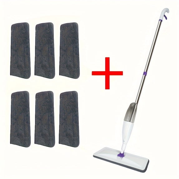 Microfiber Spray Mop with Reusable Pads, Wet & Dry Cleaning for Hardwood, Laminate, Tile & Ceramic Floors, Long Handle Floor Mop for Kitchen, Bathroom & Living Room
