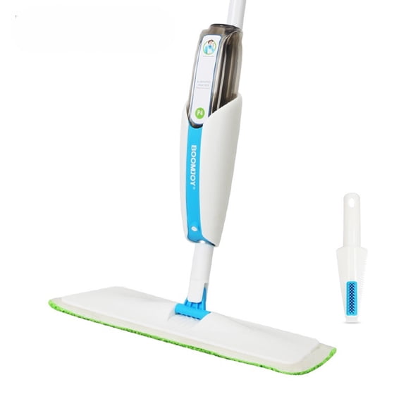 Microfiber Spray Mop With Washable Pad, Blue