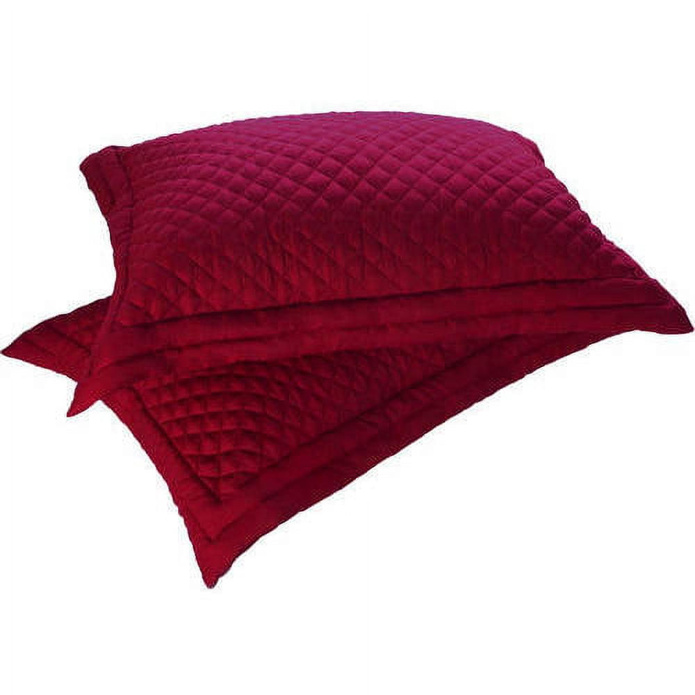 Microfiber Stain and WaterResistant Diamond Quilt Sham by Lotus Home