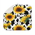 thumbnail image 1 of Microfiber Sunflower Dish Drying Pad for Kitchen Countertop, Foldable and Absorbent Dish Rack Mat, Summer Floral Design, 16x18 Inch, 1 of 7