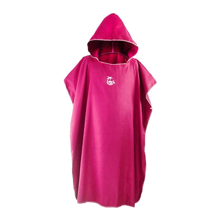 Microfiber Surf Poncho Changing Robe Wetsuit Soft for Swim