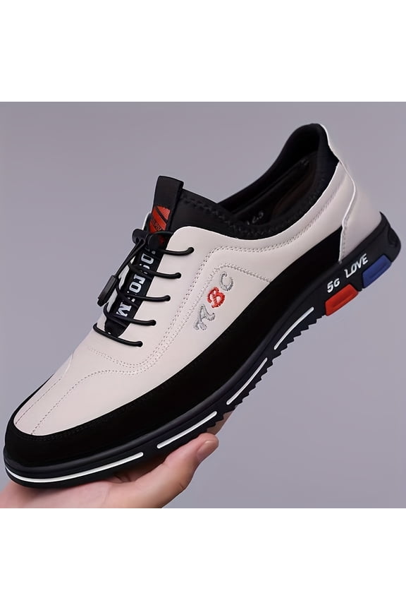 Men'S Business Casual Shoes | Microfiber Synthetic, Slip-On Closure, Round Toe, Fashionable and Versatile, All-Season