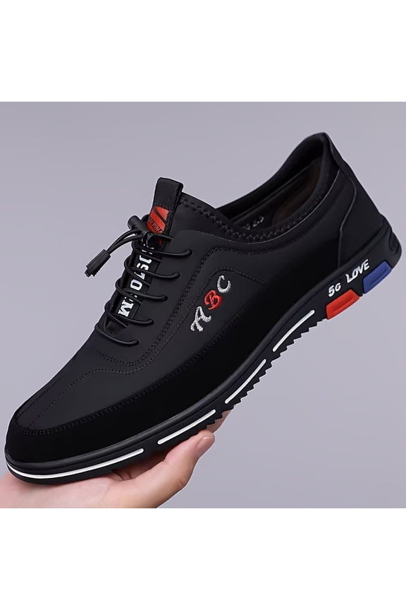 Microfiber Synthetic, Slip-On Closure, Round Toe, Fashionable and Versatile, All-Season Men'S Business Casual Shoes |