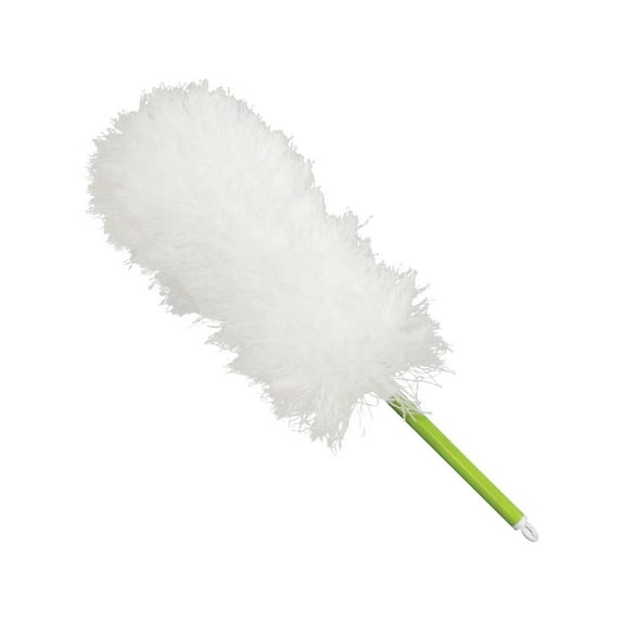 Microfiber Technologies Microfiber Hand Duster - 16" Overall Length - 1 Each - Green, White