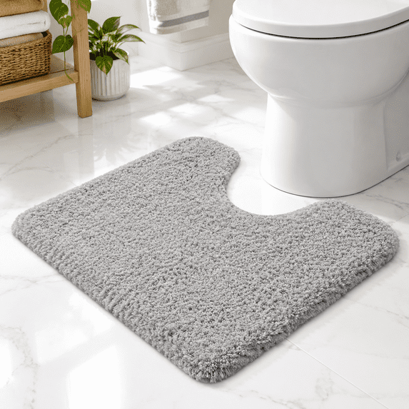 Microfiber Thick Bathroom Contour Rugs 24