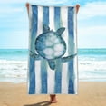 thumbnail image 1 of Microfiber Thin Beach Towel Lightweight Oversized 59x29 Extra Large Sand Free Towels Quick Dry for Travel Pool Camping Sports Beach Accessories Vacation Essential Gift Turtle, 1 of 7