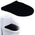 thumbnail image 1 of Microfiber Toilet Lid Cover, Soft Velvet Toilet Cover; Absorbent, Machine Washable, Comfortable, Durable Adjustable Toilet Seat Cover Fits Most Toilet Lids, 1 of 9