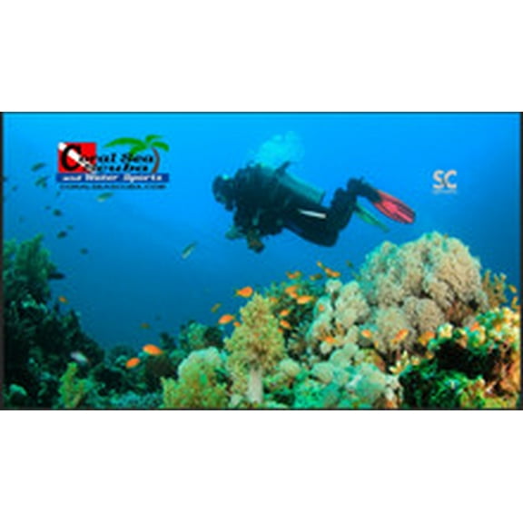 Microfiber Towel Male Diver Coral Sea Logo Scuba Dive Travel
