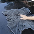 thumbnail image 1 of Microfiber Towels for Cars, 3 Pack 35.4" x 23.6" Car Drying Towel, Dark Gray Reusable Car Towel, Quick Drying Car Microfiber Cleaning Cloth for RVs, SUVs, Trucks, 1 of 8