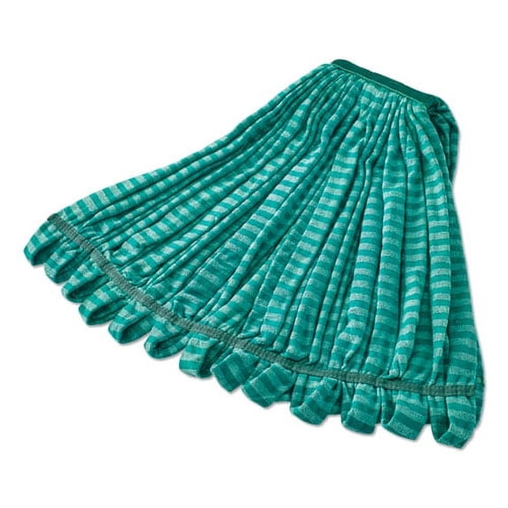 Microfiber Tube Wet Mop, Microfiber, 1" Headband, Green | Bundle of 2 Each