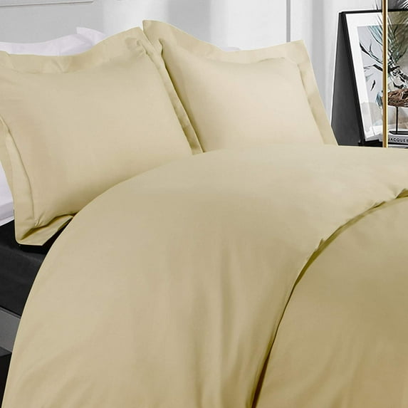 Microfiber Twin Duvet Cover Set, 2 Pieces Solid Color Zipper Closure Comforter Cover Set for Kids