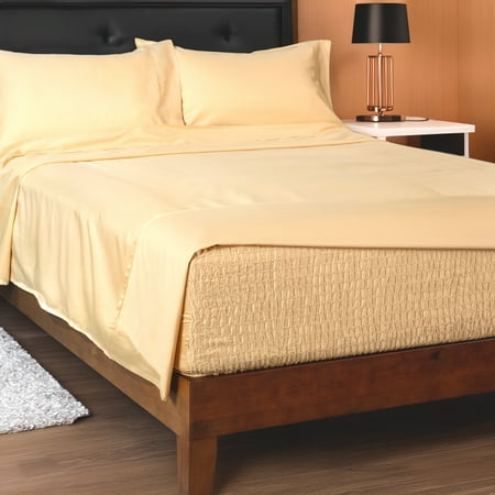 BedTite Soft Microfiber Anti-Wrinkle 3-Piece Twin Sheet Set - Fawn