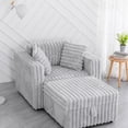 thumbnail image 1 of Microfiber Upholstered Modular Sofa with Throw Pillows / Ideal for Bedroom, Practical Design, 1 of 5