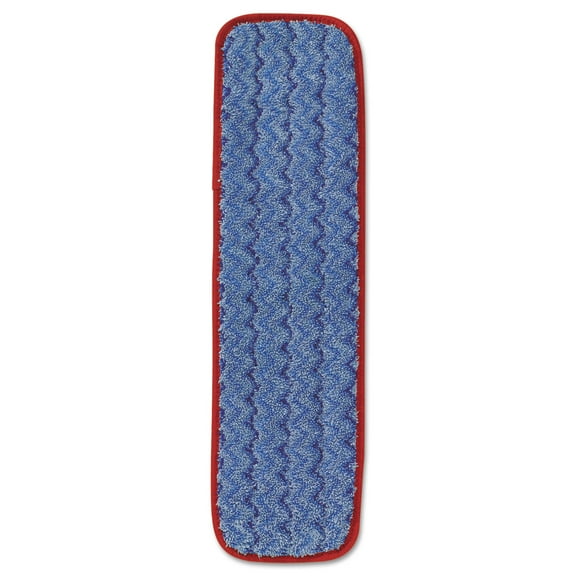 Microfiber Wet Mopping Pad, 18.5" x 5.5" x 0.5", Red | Bundle of 10 Each