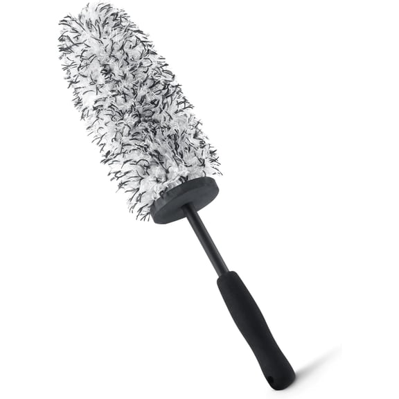 Microfiber Wheel Cleaner Brush, for Rim Cleaning and Car Detailing, 16.54" Length, Gray
