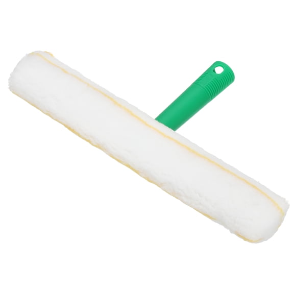 Microfiber Window Scrubber Cleaning Tool Glass Cleaning Wiper 13.78 Inch Yellow White