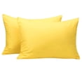 thumbnail image 1 of Microfiber Zippered Toddler Pillowcases, 2 Pack Travel Pillow Covers, 13 x 18 Inches, Yellow, 1 of 7