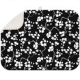 thumbnail image 1 of Microfibre Drying Mat for Kitchen Black and White Flowers Dish Drying Drainer Mat Absorbent Drying Mat Washing Up for Glass, Plate & Cup 16inch X 18inch, 1 of 5
