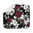 thumbnail image 1 of Microfibre Drying Mat for Kitchen Bloom Red and White Rose Dish Drying Drainer Mat Absorbent Pioneer Drying Mat Washing Up for Glass, Plate & Cup 16inch X 18inch, 1 of 7