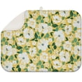 thumbnail image 1 of Microfibre Drying Mat for Kitchen Painted Floral Lemon Dish Drying Drainer Mat Absorbent Pioneer Drying Mat Washing Up for Glass, Plate & Cup 18inch X 24inch, 1 of 5