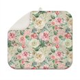 thumbnail image 1 of Microfibre Drying Mat for Kitchen Pink and White Gouache Floral Pattern Dish Drying Drainer Mat Absorbent Pioneer Drying Mat Washing Up for Glass, Plate & Cup 16inch X 18inch, 1 of 7