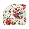 thumbnail image 1 of Microfibre Drying Mat for Kitchen Pioneer Dish Drying Drainer Mat Absorbent Colorful Floral Drying Mat Washing Up for Glass, Plate & Cup 16inch X 18inch, 1 of 7