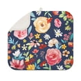 thumbnail image 1 of Microfibre Drying Mat for Kitchen Pioneer Dish Drying Drainer Mat Absorbent Colorful Floral Drying Mat Washing Up for Glass, Plate & Cup 16inch X 18inch, 1 of 6