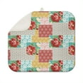 thumbnail image 1 of Microfibre Drying Mat for Kitchen Pioneer Dish Drying Drainer Mat Absorbent Colorful Floral Drying Mat Washing Up for Glass, Plate & Cup 16inch X 18inch, 1 of 7
