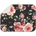thumbnail image 1 of Microfibre Drying Mat for Kitchen Pioneer Dish Drying Drainer Mat Absorbent Colorful Floral Drying Mat Washing Up for Glass, Plate & Cup 18inch X 24inch, 1 of 5