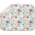 thumbnail image 1 of Microfibre Drying Mat for Kitchen Pioneer Dish Drying Drainer Mat Absorbent Colorful Floral Drying Mat Washing Up for Glass, Plate & Cup 18inch X 24inch, 1 of 5