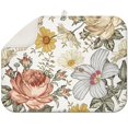 thumbnail image 1 of Microfibre Drying Mat for Kitchen Pioneer Dish Drying Drainer Mat Absorbent Colorful Floral Drying Mat Washing Up for Glass, Plate & Cup 18inch X 24inch, 1 of 5