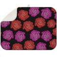 thumbnail image 1 of Microfibre Drying Mat for Kitchen Vintage Roses Pattern Dish Drying Drainer Mat Absorbent Pioneer Drying Mat Washing Up for Glass, Plate & Cup 18inch X 24inch, 1 of 5