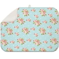 thumbnail image 1 of Microfibre Drying Mat for Kitchen Small Roses Dish Drying Drainer Mat Absorbent Pioneer Drying Mat Washing Up for Glass, Plate & Cup 18inch X 24inch, 1 of 5