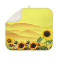 thumbnail image 1 of Microfibre Drying Mat for Kitchen Sunflower Dish Drying Drainer Mat Absorbent Drying Mat Washing Up for Glass, Plate & Cup 16inch X 18inch, 1 of 7
