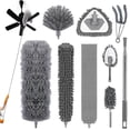 thumbnail image 1 of GARITIN Dusters for Cleaning with 84" Extension Pole, Ceiling Fan Duster Cobweb Duster for High Ceilings, Washable Reusable Microfiber Duster Kit for for Ceiling Fan Webs, Blinds, 1 of 8