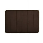 ELEAELEANOR Microfibre Memory Foam Bathroom Shower Bath Mat With Non Slip Door Mat Brown