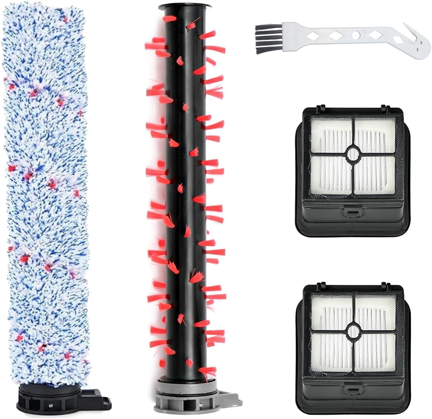 Brosse Rouleau Souple De Rechange - Compatible Mamibot, Flomo I Plus, Atvel F16 - Pour Sols Propres - 2