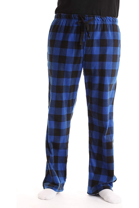Microfleece Pajama Pants Microfleece Men Plaid Pajama Pantswith Pockets