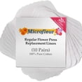 thumbnail image 1 of Microfleur Regular White Liners for Microwave Flower Press 5" (13 cm) - 20 PC (10 Pair), 1 of 4