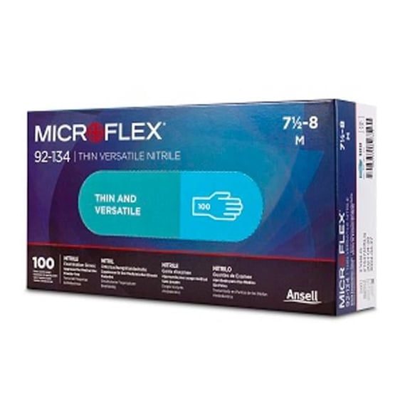 Microflex MX92-134-XXL Versatility Nitrile Gloves, Light Blue - 2XL