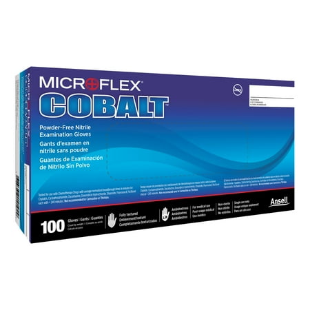 Microflex N643-CASE Onyx Large Disposable Nitrile Black Medical Gloves - 1,000pk